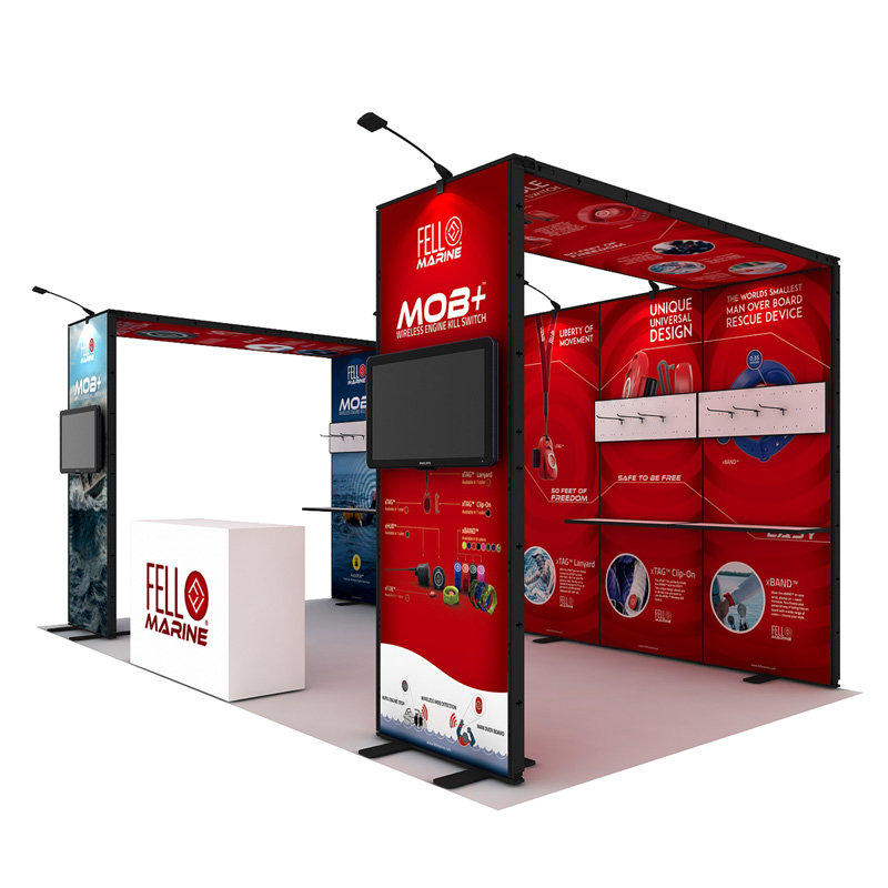 Modular Reusable Exhibition Trade Show Booth In Aluminum Manufacturers 